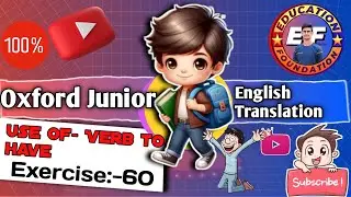exercise 60 | junior english translation | Exercise 60 how to translate hindi to english\ Aatish Sir