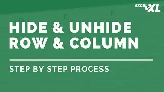 How to Hide and Unhide Row and Column in Excel | Step by Step Process