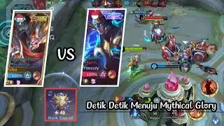 Hard Game Detik-Detik Menuju Mythical Glory Hampir Di Split Push 😱 !!