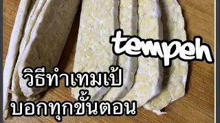 เทมเป้ถั่วเหลือง(TEMPEH)วิธีทำบอกละเอียดทุกขั้นตอนสูตรนี้รสจืดไม่เปรี้ยว