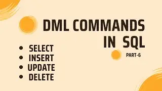 DML Commands||part-6||SQL languages||