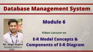 Module-6 | Entity-Relationship Model | Components: Entity, Attribute and Relationship