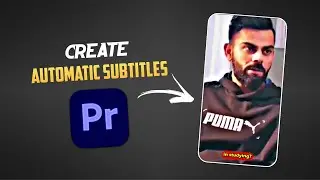 Create Automatic Subtitles in Premiere Pro