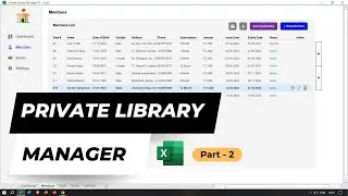 Private Library Manager Part 2 | Advanced Excel