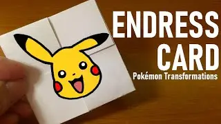 TUTORIAL Pokémon Transformations｜Endless card｜Never Ending Card DIY 
