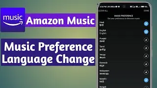 how to change amazon music preference language | add music listen language prime