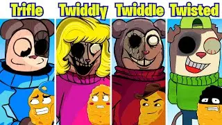 FNF TWISTEDTOES VS TWIDDLYDINKS VS TRIFLETHUMB VS TWIDDLEFINGER (Friday Night Funkin')