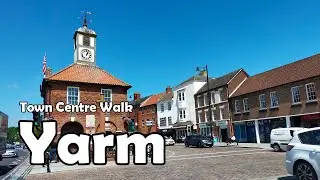 Yarm, North Yorkshire【4K】| Town Centre Walk 2021