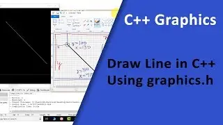 Draw Line in C++ Using graphics.h (Dev C++) | C++ Graphics
