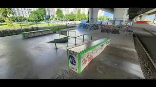 Обзор самого недооценённого скейт-парка от FK-ramps в СПБ, у метро Приморская - Морская Набережная