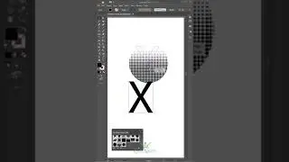 X Logo Dotted Pattern Style 