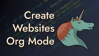 Build Your Website with Org Mode
