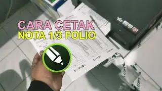 CARA CETAK NOTA UKURAN 1/3 FOLIO - CORELDRAW