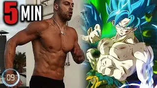 Only 5 Minutes and you are Vegeta - Eliminate Abdominal Fat (Exercises at Home)