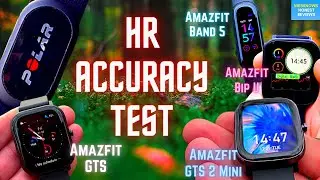 Heart Rate Accuracy Review & Test for Amazfit GTS2 Mini vs GTS vs Bip U vs Band 5 | Ultimate Test