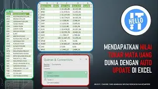 Cara Mendapatkan Nilai Tukar Mata Uang Dunia dengan Auto Update di Excel