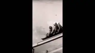 Making the Water Toboggan Short - The sound is from a Soap Box Derby film. 