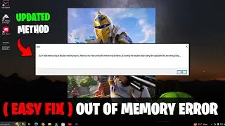 How to Fix Out of Video Memory Trying to Allocate a Rendering Resource Fortnite Chapter 5 (Easy Fix)