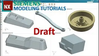 Siemens NX Modeling Tutorials #22 | How To Use Draft Command To Changing Angle Of Faces (NX 1953)