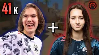 DONK drops 41k with GIRLFRIEND? in HIGH ELO FACEIT! donk POV with COMMs