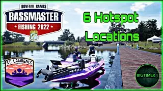6 Hotspot Locations - St Lawrence - Bassmaster Fishing 2022 🎣