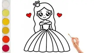 Doll drawing for kids | Easy doll drawing step by step drawing for toddler