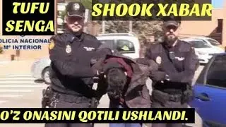 Жирвканч котиллик уз онасини улдириб гуштини ити билан йеган ифлос ушланди