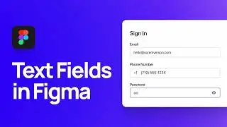 How to design text fields in Figma | Figma Tutorial 2023