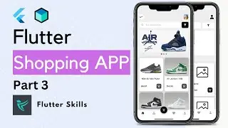 Flutter Shopping app Part 3 - Flutter UI - NavigationBar