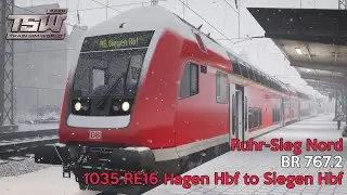 1035 RE16 Hagen Hbf to Siegen Hbf - Ruhr-Sieg Nord - BR 767.2 - Train Sim World 2020