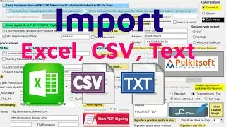 Expert Mode - Bulk Import Excel, CSV, Text | Digital Signature Pdf | Digital Signer | Pulkitsoft