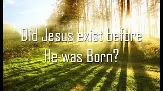 Did Jesus, the Son of God, Exist As An Eternally Begotten Son Before He Was Born? The Word of John 1