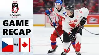 CZECHIA vs CANADA Highlights - 2025 IIHF World Junior Championship