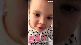 little baby saying f of you fat pig