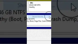 Tech In 1 Minute | How to shrink volume in windows 10