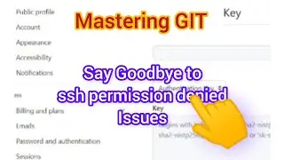 Mastering Git SSH  Say Goodbye to Permission Denied Issues | Solving Git SSH Permission Denied