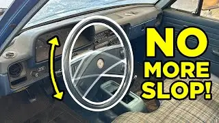 How to Adjust Steering Box to Reduce Steering Wheel Play - Toyota Pickup 2WD