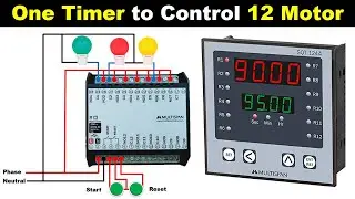 12 Channel Sequence Timer Relay Control Wiring, Working and programming  