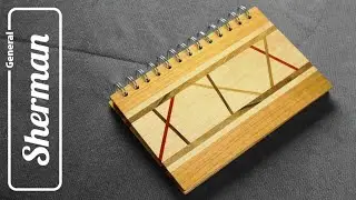 Making wooden notebook cover