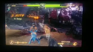 Mortal Kombat 9 Johnny Cage Low Blow Punch on Kitana Ryona 6