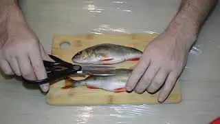 Как чистить окуня???