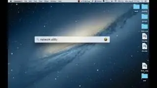 PortScanner MacOSX Network Utility