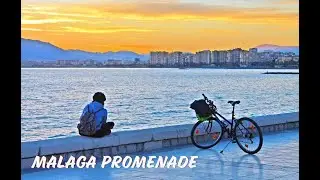 💕 Malaga Spain . Costa Del Sol. Promenade Walk