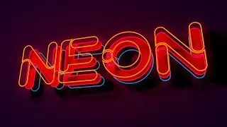 Neon Tubes Text Template  - Cinema 4D