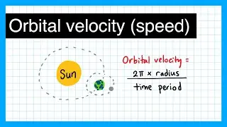 Orbital velocity (orbital speed) calculation - GCSE Physics