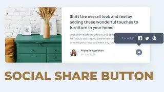How To Create Custom Social Share Buttons For Website - Frontend Mentor project!