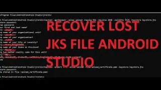 how to recover lost keystore password in android studio