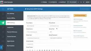 ClickFunnels SMTP Settings Overview