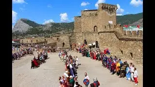 Генуэзский Шлем 2018. Парад рыцарского фестиваля