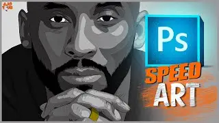 Kobe Bryant | Cartoon Speed art (Photoshop)